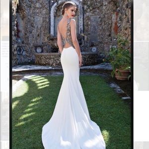 Tarik Ediz Gown - Mauve Pink